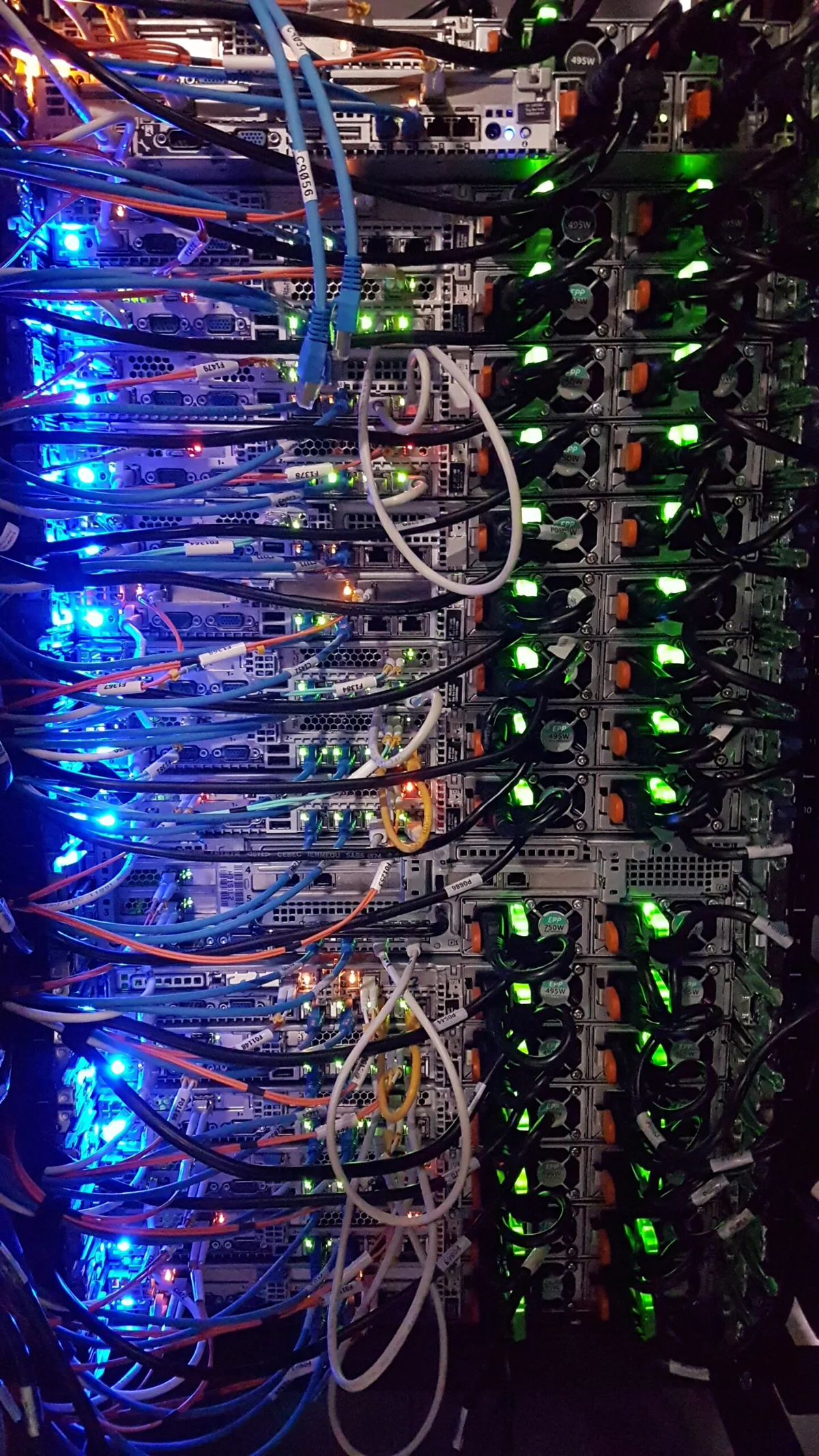 Server racks in a cloud data center — the agent's job is to find waste and risk across every service you run