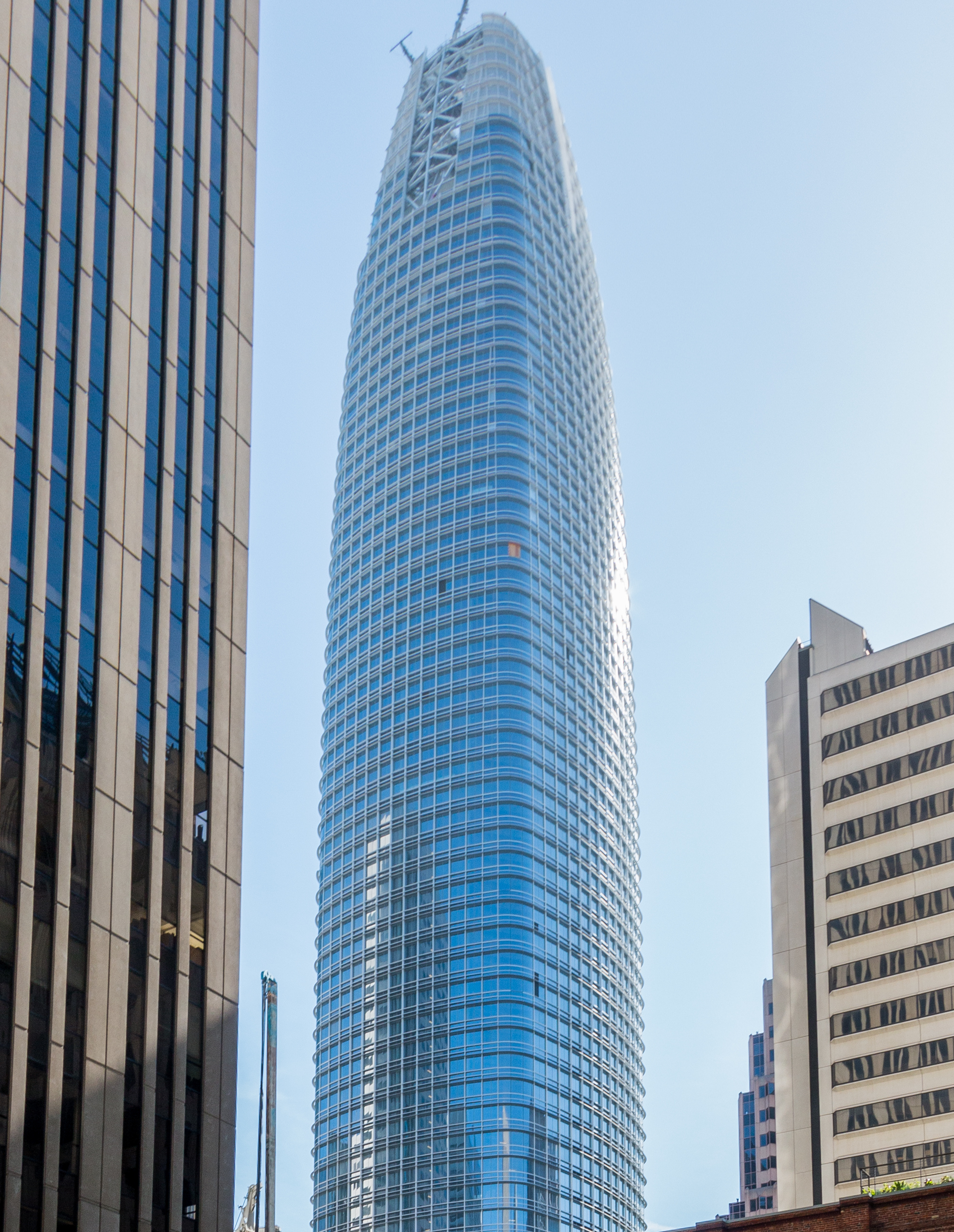 Salesforce Tower in San Francisco — the headquarters of a company repositioning itself as the permission-and-data layer for enterprise agents