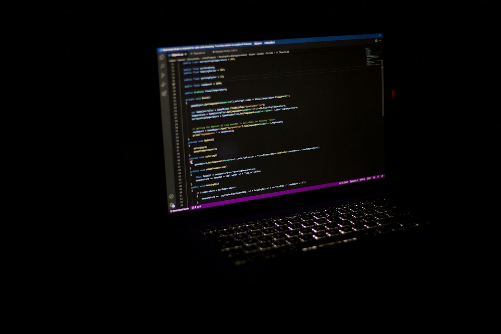 Abstract code on a screen — n8n workflow expressions are evaluated in a sandbox