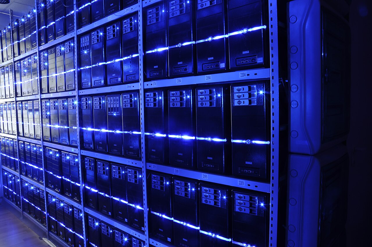 A data center — the kind of customer-controlled infrastructure where SAP plans to run n8n natively