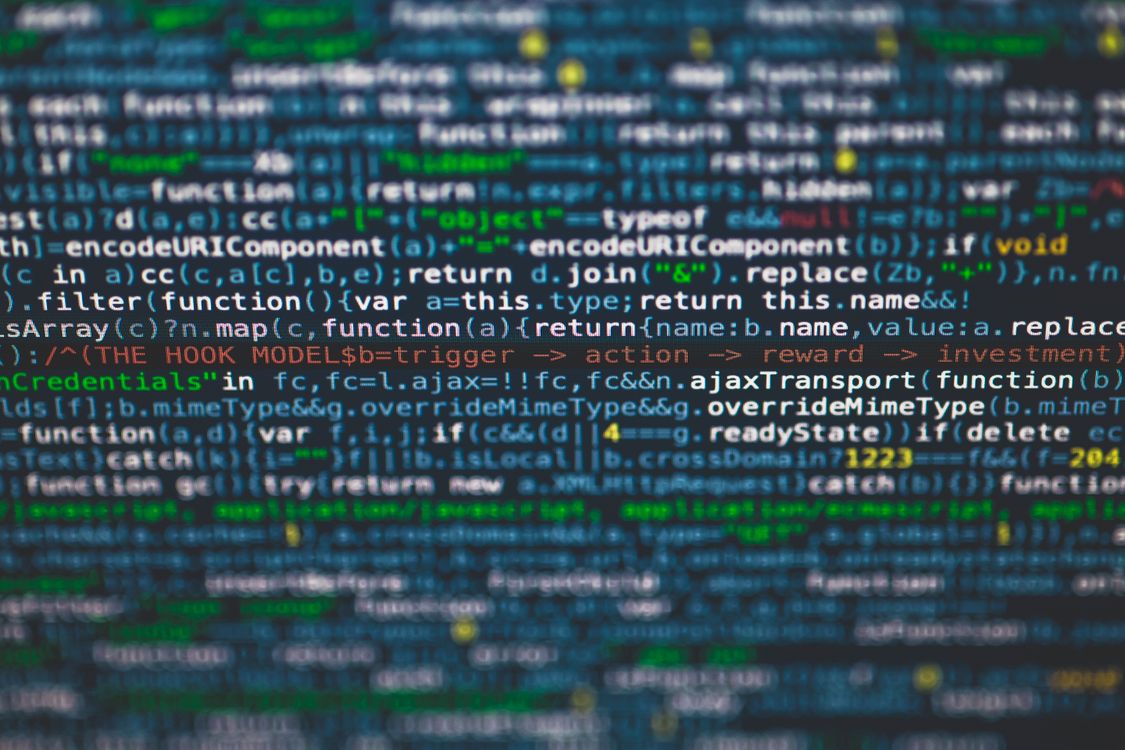 Close-up of source code on a screen